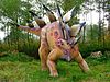 Stegosaurus statue at Bałtów Jurassic Park, Bałtów, Poland.