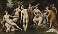 ヒリス・コワニエ『カリストの妊娠を発見したダイアナ』1553-1583年頃 ブダペスト国立西洋美術館所蔵