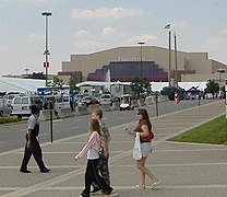 Freedom Hall at a distance