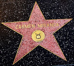 De ster van Miranda op de Hollywood Walk of Fame