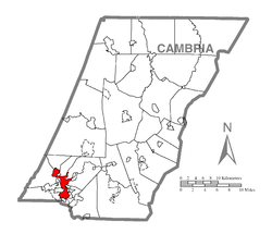 Vị trí trong Quận Cambria, Pennsylvania