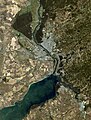 Landsat-satelliittikuva Novosibirskistä (2010).