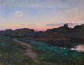 Sunset (1897), painting by António Cândido da Cunha