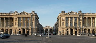 Plaza de la Concordia (1772) y, al fondo, iglesia de la Madeleine