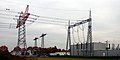 Abspannmast und Abspannportal, 380 kV
