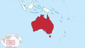 Austraalia asendikaart