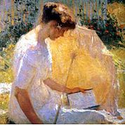 The Reader, portrait of countess Cecilia Maria de Candia, asi 1910