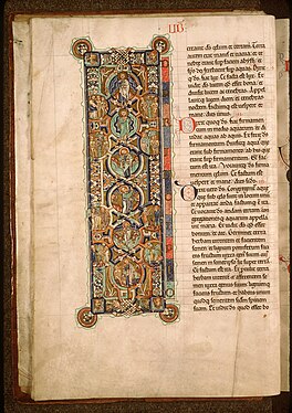 Biblia de Manerius, capital historiado del Génesis