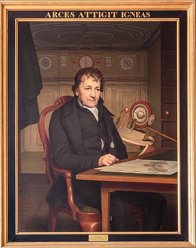 Portret van Eise Eisinga deur Willem Bartel van der Kooi (1768–1836) in 1827.