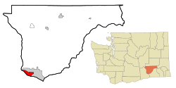 Location of West Pasco, Washington