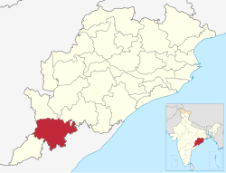 Location in Odisha, India