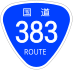 National Route 383 shield