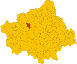 The municipal territory in the province of Treviso.