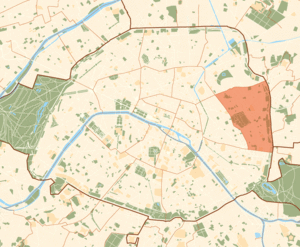 Karte der Pariser Arrondissements