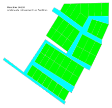 Carte du lotissement des Solstices