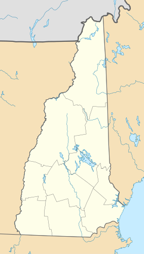 Map showing the location of Belknap Mountain State Forest