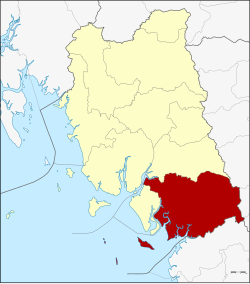 District location in Trang province