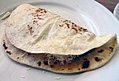 Image 38An homemade baleada with eggs, butter, cheese and beans (from Honduran cuisine)