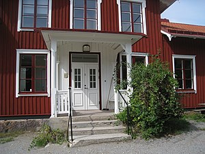 Bromma kyrkskola, entrén.