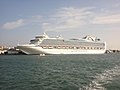 Crown Princess en el Puerto de Cádiz.