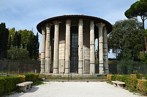 Hercules Victors tempel. Fotografi från år 2017.