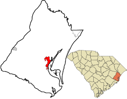 Location in Georgetown County and the state of South Carolina.