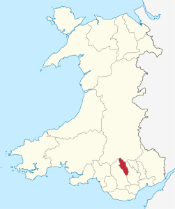 Merthyr Tydfil – Localizzazione