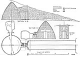 Archaeological drawing of a tomb.