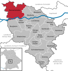 Rennertshofen – Mappa