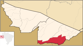 Ligging van de Braziliaanse microregio Brasiléia in Acre