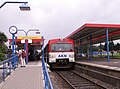 Bahnhof Ulzburg Süd, bahnsteiggleiches Umsteigen zu beiden Seiten zwischen A2 und A1 (+ A3)