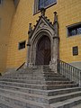La scalinata della chiesa delle Orsoline