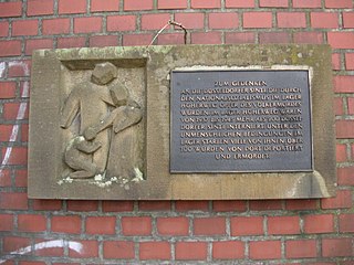 Memorial për sintët e vrarë në Düsseldorf-Lierenfeld