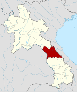 Provincia di Khammouan – Localizzazione