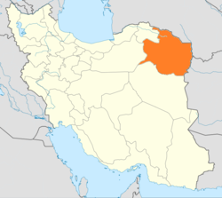 Разави Хорасан во рамките на Иран