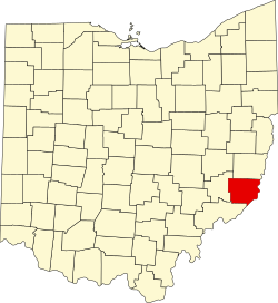 Monroen piirikunta Ohion kartalla
