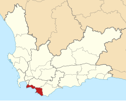 Location in the Western Cape