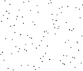 Example of merge sort sorting a list of random numbers.