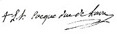 signature de Louis-Hector-Honoré-Maxime de Sabran