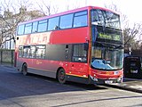 Docklands Buses closed-top bodied MCV DD103 on route 425 in 2012