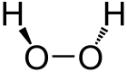 Structuurformule van waterstofperoxide