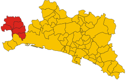 Unione dei comuni delle Valli Stura, Orba e Leira – Mappa