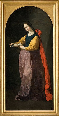 Szent Ágota - Francisco de Zurbarán alkotása