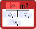 Hinweisschild auf eine Löschwasserzisterne (mit Volumenangabe)