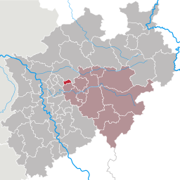 Läget för Herne i Regierungsbezirk Arnsberg, Nordrhein-Westfalen