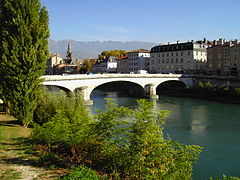 The Isère leaving Grenoble.