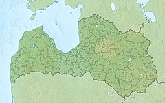 Map showing the location of Augšzeme Protected Landscape