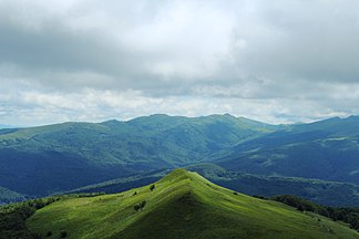 Alm Połonina Caryńska in den Bieszczady