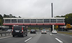 Der ehemalige Checkpoint Bravo südlich des Autobahnkreuzes