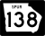 State Route 138 Spur marker